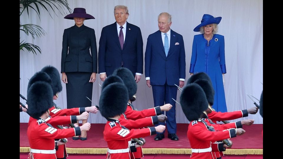 La visita di Trump in Inghilterra