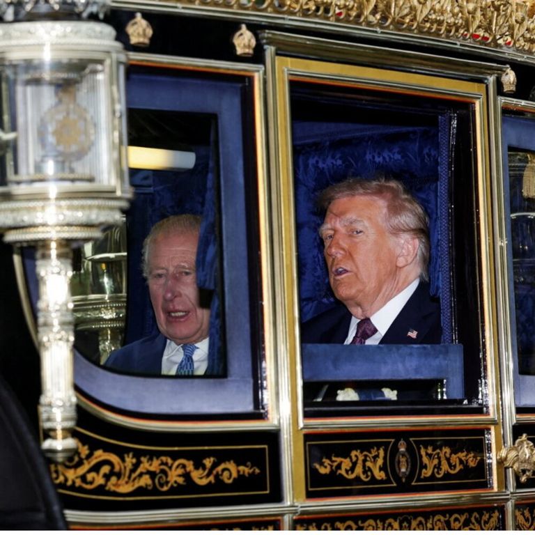 La visita di Trump in Inghilterra