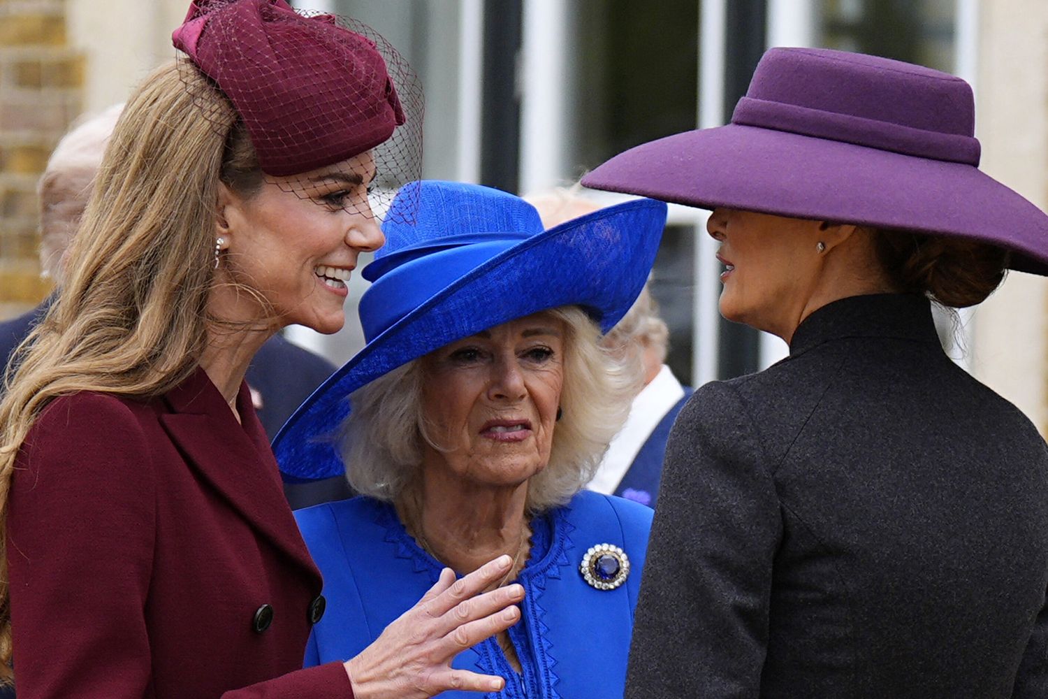 La principessa Kate, la regina Camilla e la first lady Melania Trump