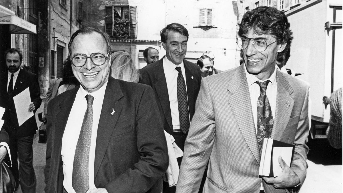 Il primo giorno in Parlamento di Umberto Bossi, 1992