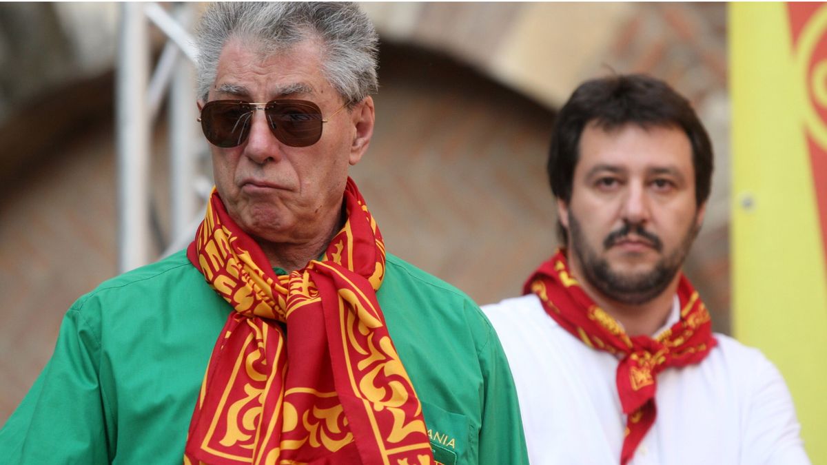 Umberto Bossi e Matteo Salvini