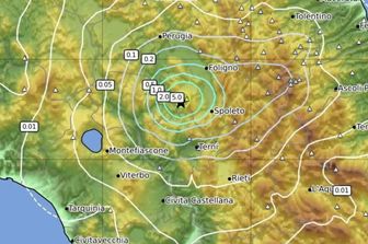 Terremoto vicino Massa Martana