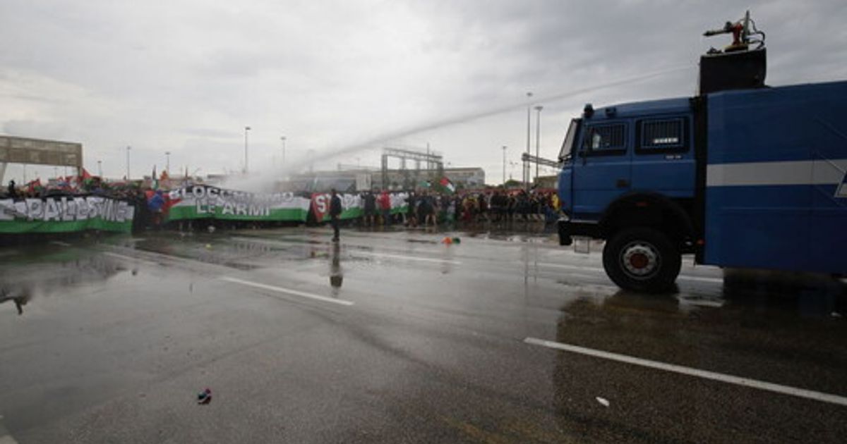 Corteo Pro Palestina a Marghera: le forze dell