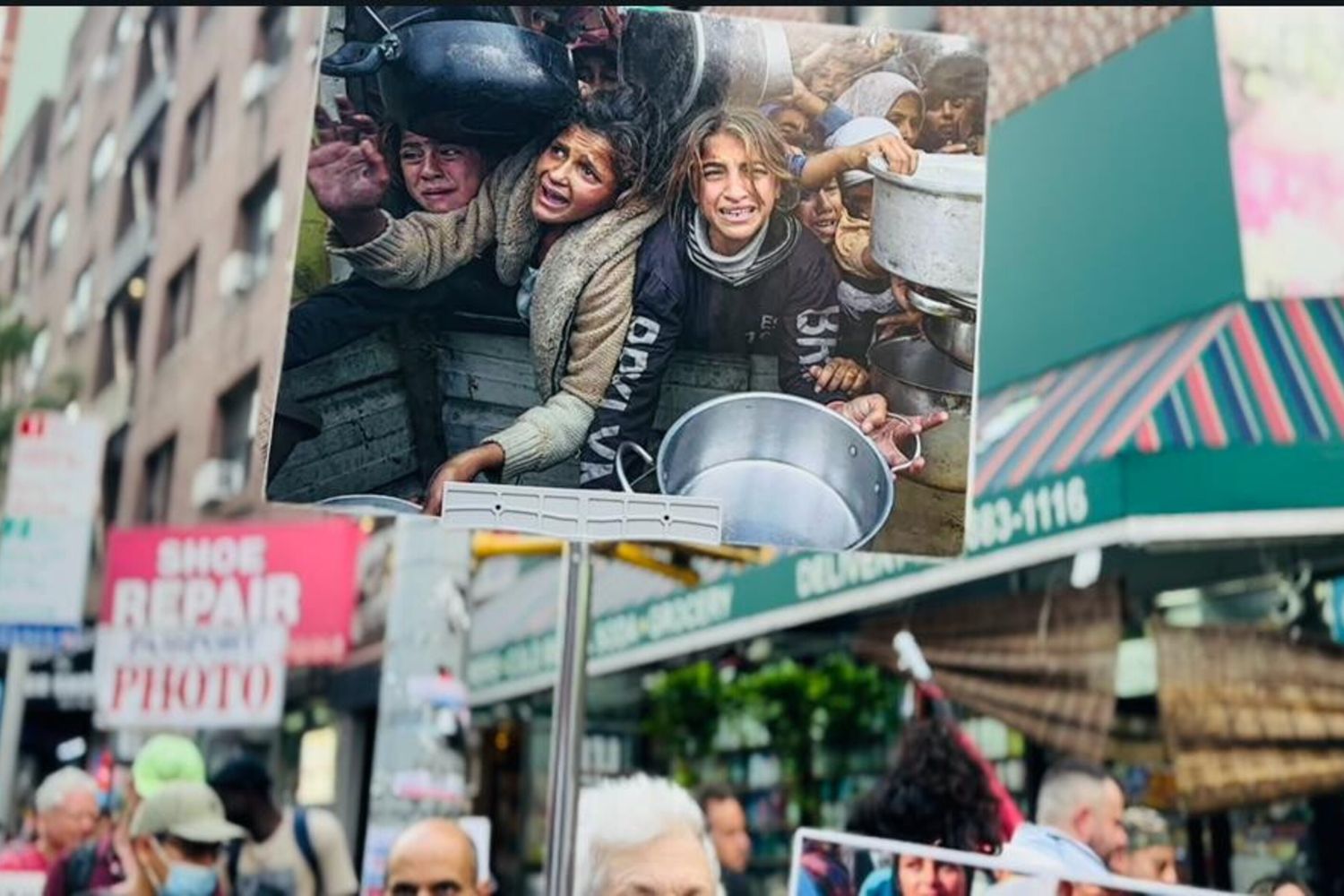 Manifestazione pro Gaza fuori dall'Onu