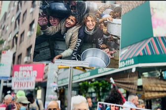 Manifestazione pro Gaza fuori dall'Onu