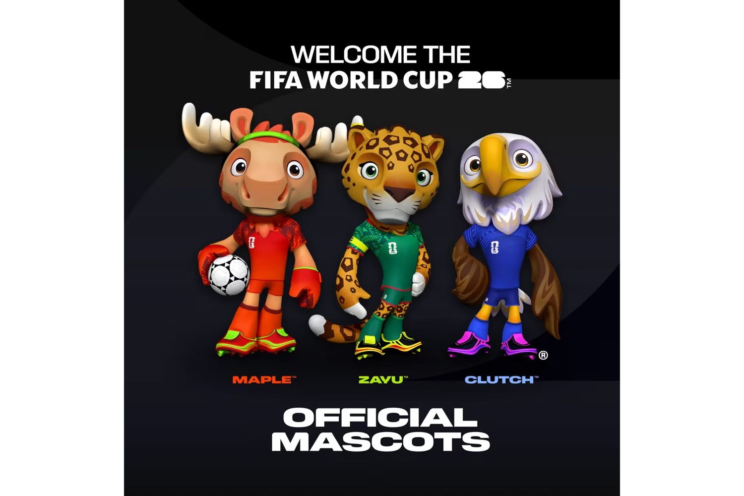 Mondiali 2026, svelate le mascotte