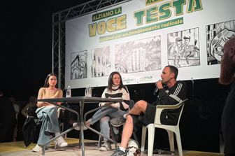 Elodie e Zerocalcare al Quarticciolo