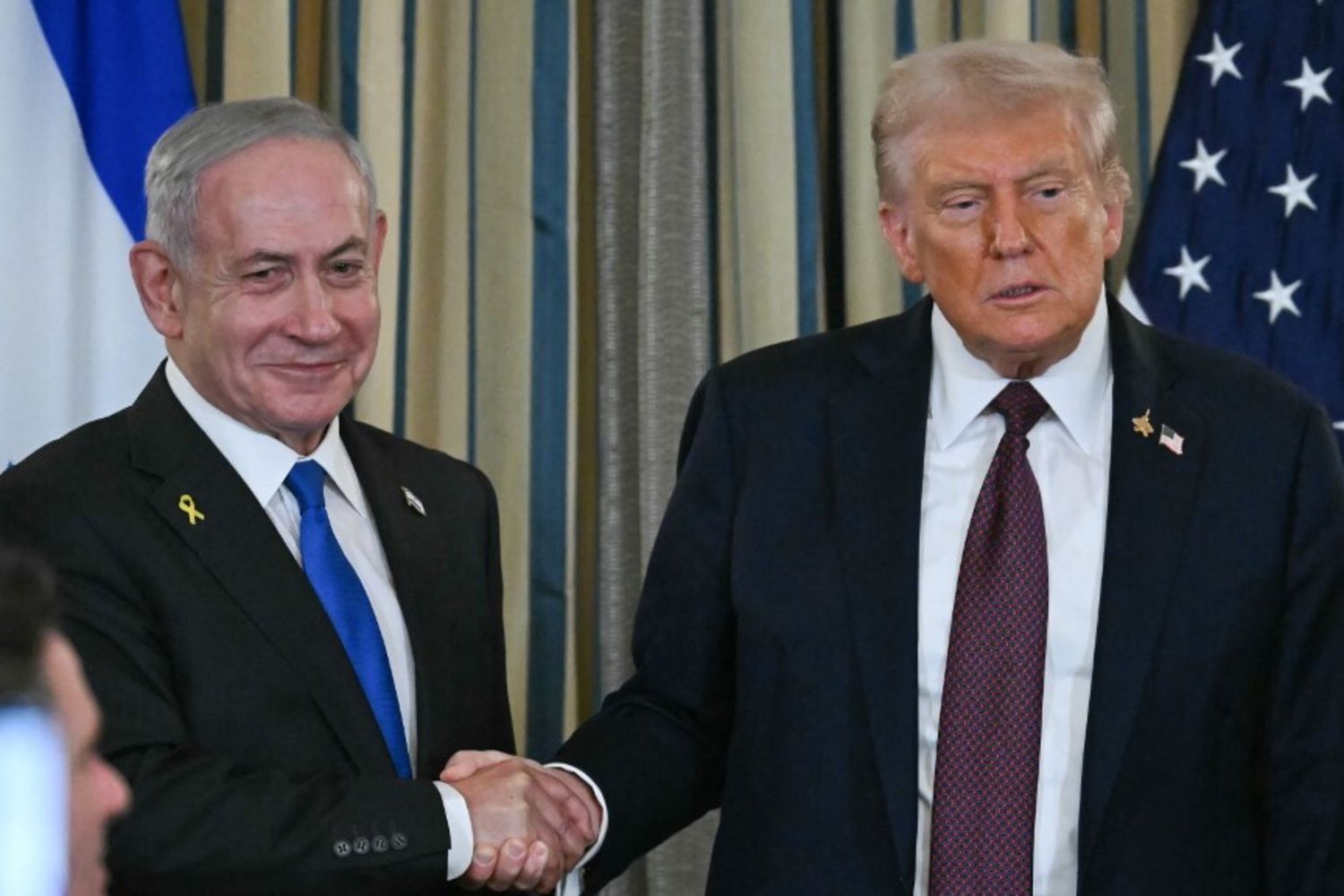 Il Presidente degli Stati Uniti Donald Trump e il Primo Ministro israeliano Benjamin Netanyahu