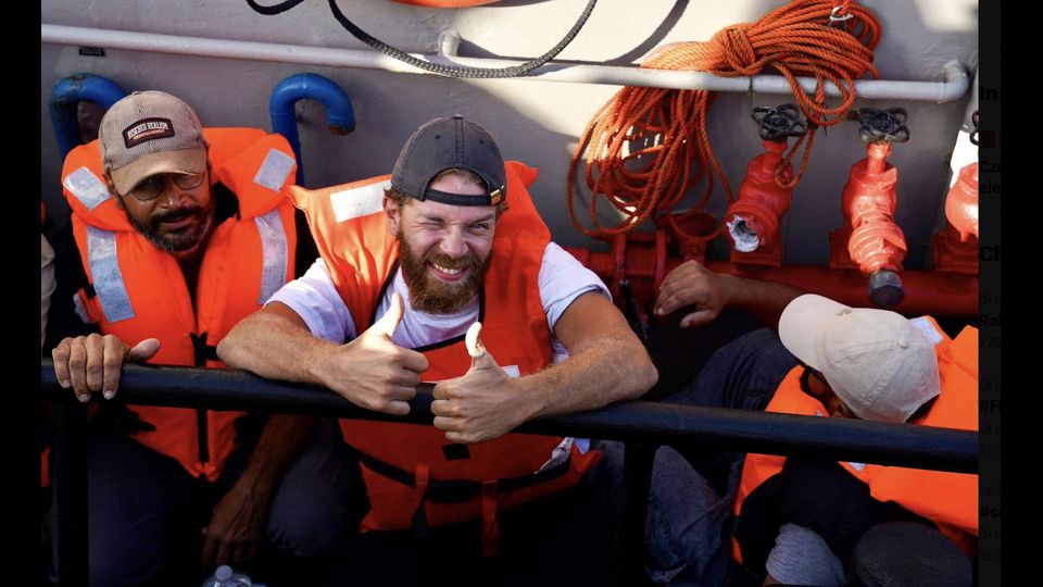 Gli attivisti della Flottilla