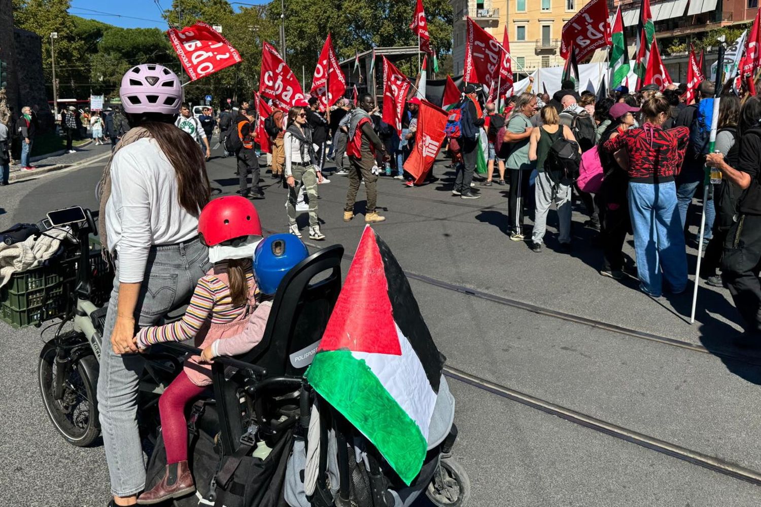 corteo roma pro palestina