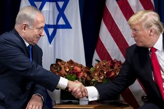 &nbsp;Donald Trump e&nbsp;Benjamin Netanyahu