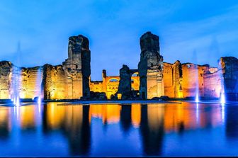 Terme di Caracalla di notte