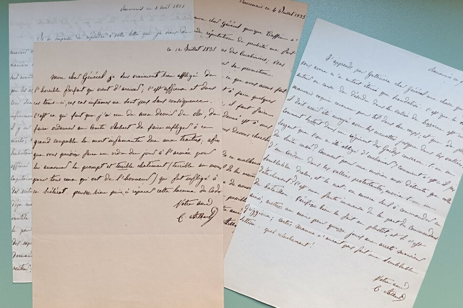 Lettere Carlo Alberto restituite