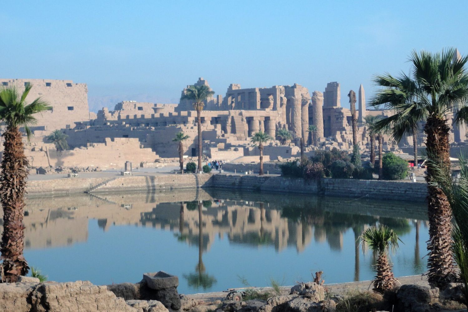Una veduta del tempio di Karnak in Egitto