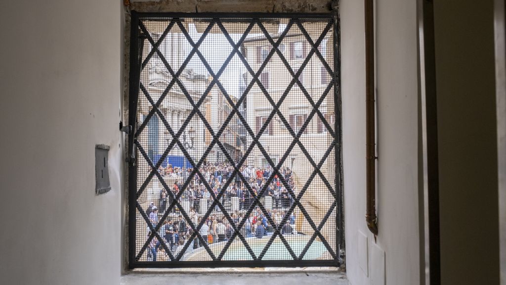 La Fontana di Trevi vista dalla camera dell'acqua