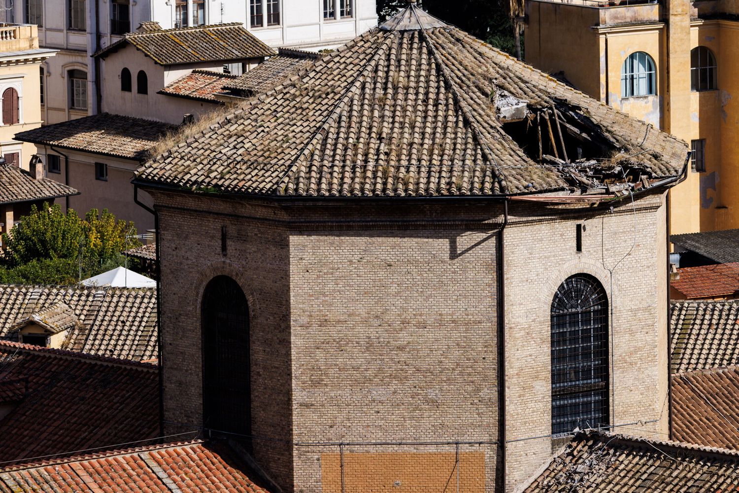 Crollo al carcere di Regina Coeli