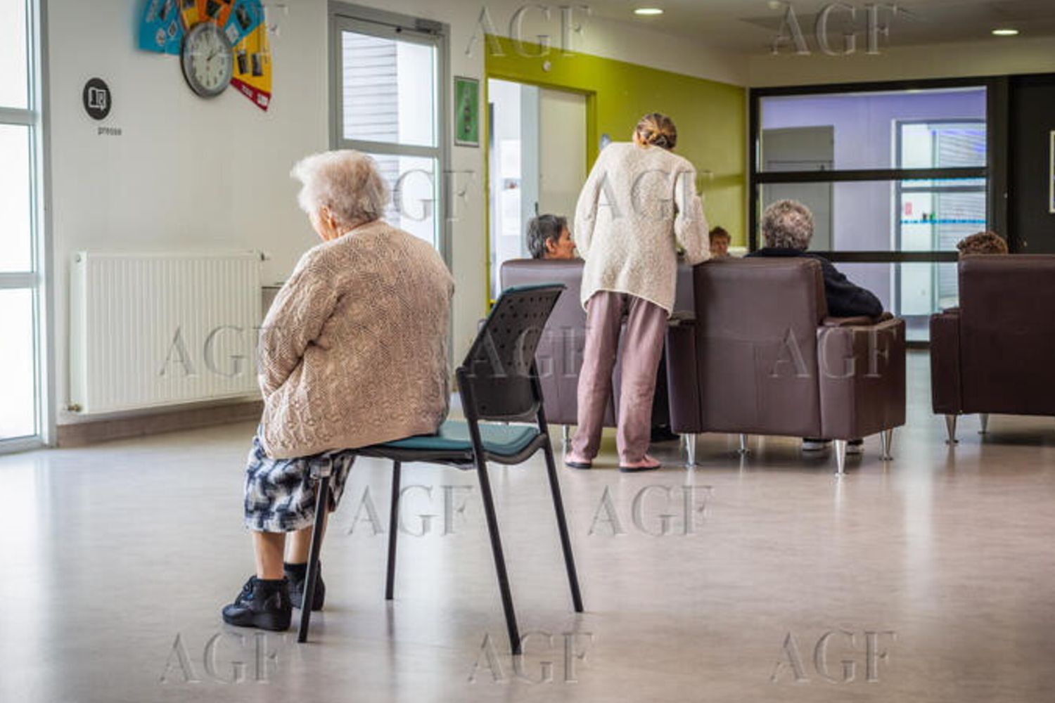 Anziani in una casa di cura