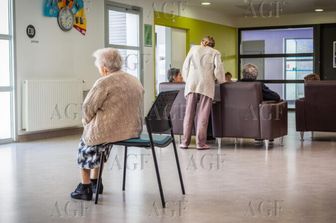 Anziani in una casa di cura