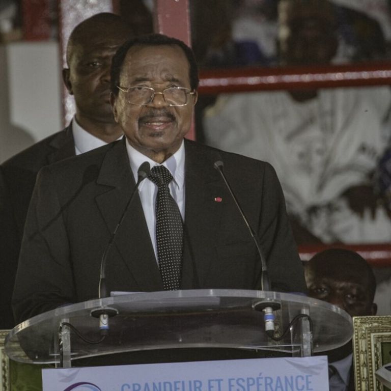 Il presidente in carica del Camerun Paul Biya