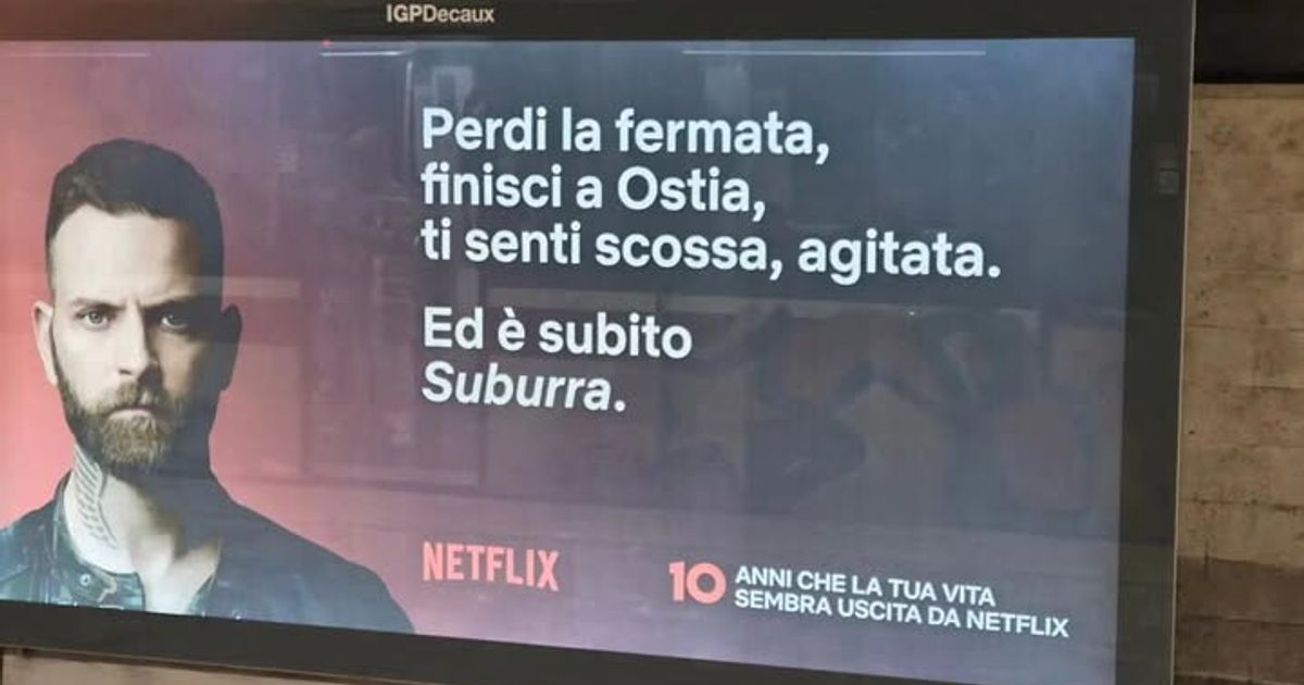 Ostia "offesa" da campagna pubblicitaria per Suburra. Netflix fa retromarcia
