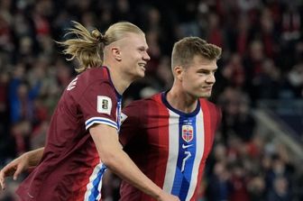 I giocatori della Norvegia