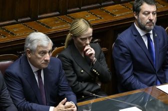 Antonio Tajani, Giorgia Meloni e Matteo Salvini