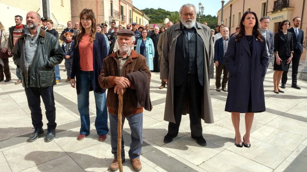 The cast of the film 'Life goes like this' by Riccardo Milani