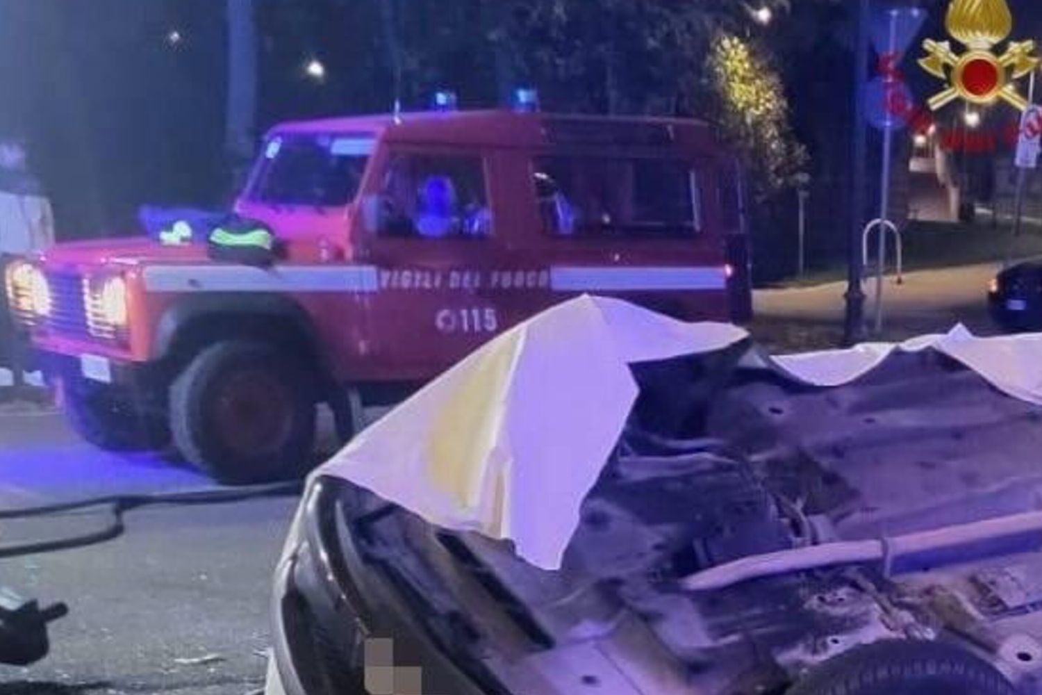 L'incidente stradale ad Asiago