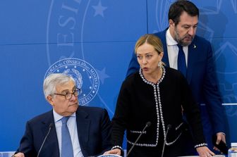 Tajani,  Meloni, Salvini