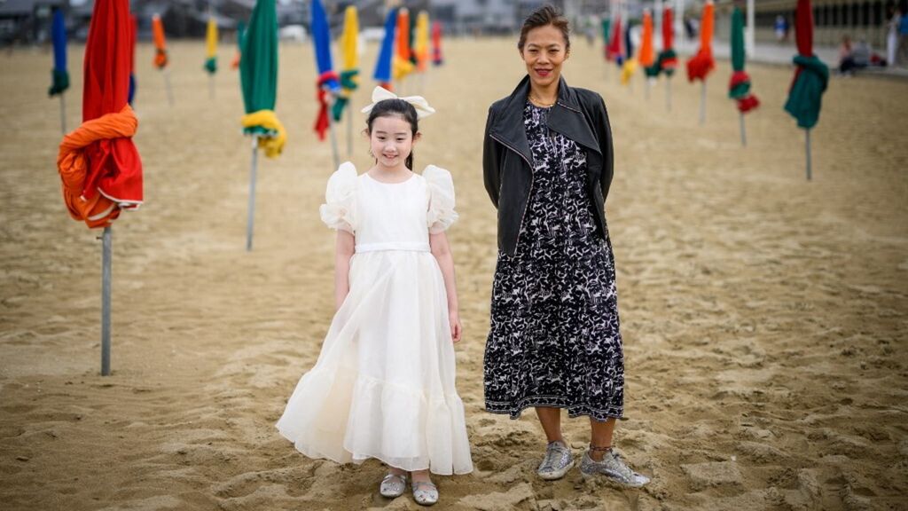 La regista Shih-Ching Tsou e  la piccola attrice Nina Ye