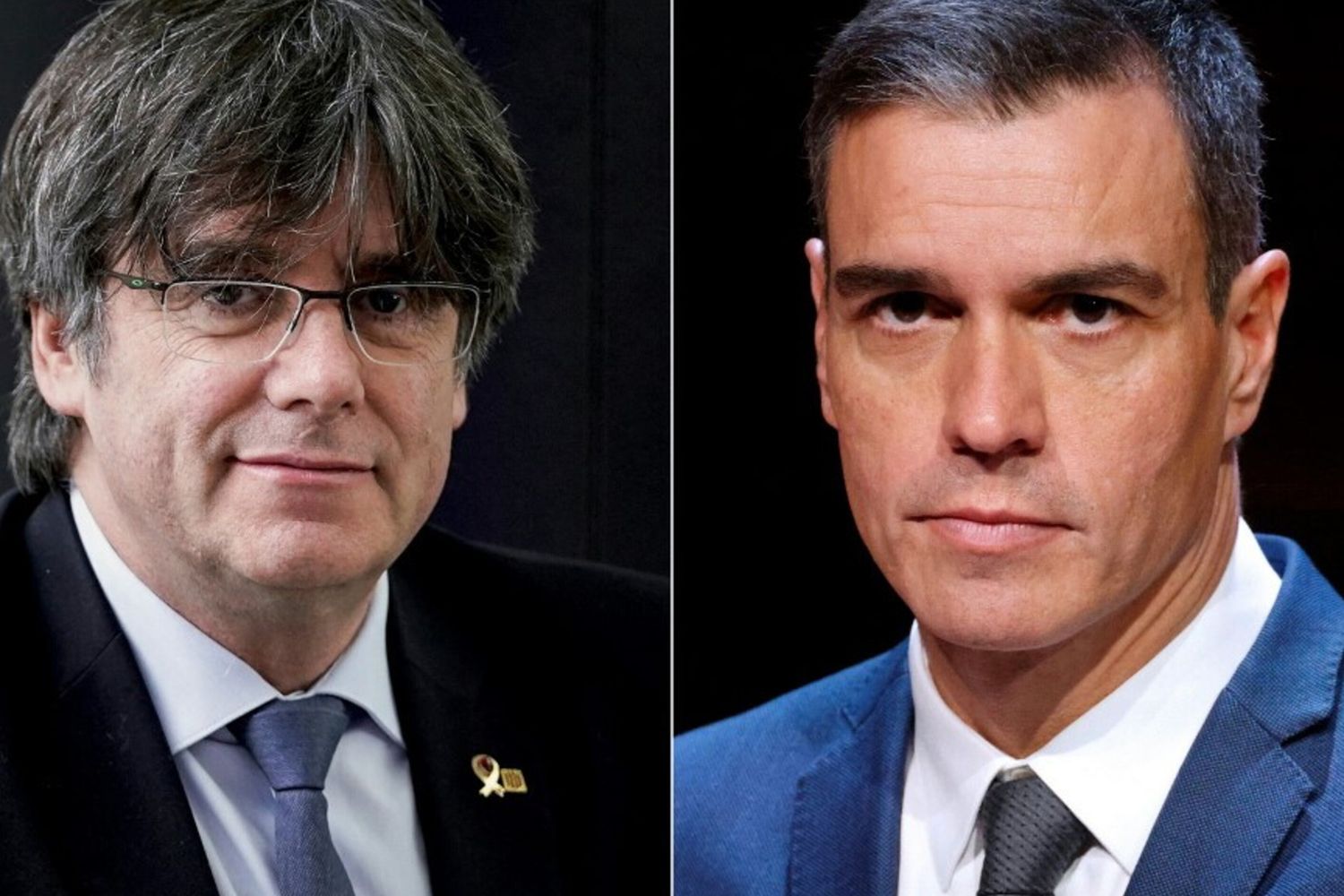 Puigdemont e Pedro Sanchez