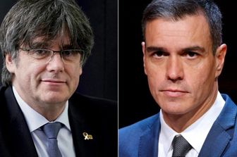 Puigdemont e Pedro Sanchez