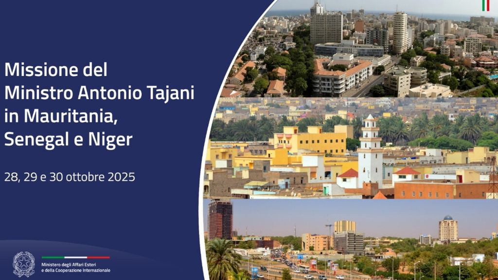 I ministri Tajani e Piantedosi in visita in Mauritania, Niger e Senegal