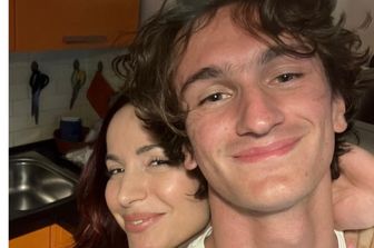 Andrea Delogu col fratello Evan Oscar