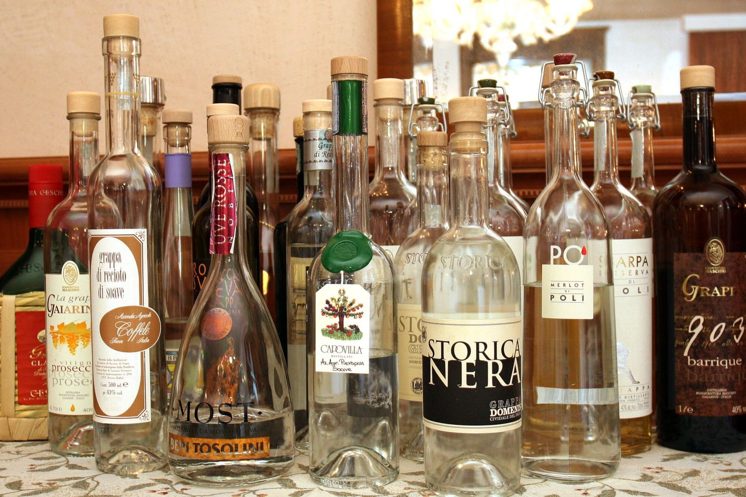Bottiglie di Grappa
