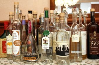 Bottiglie di Grappa