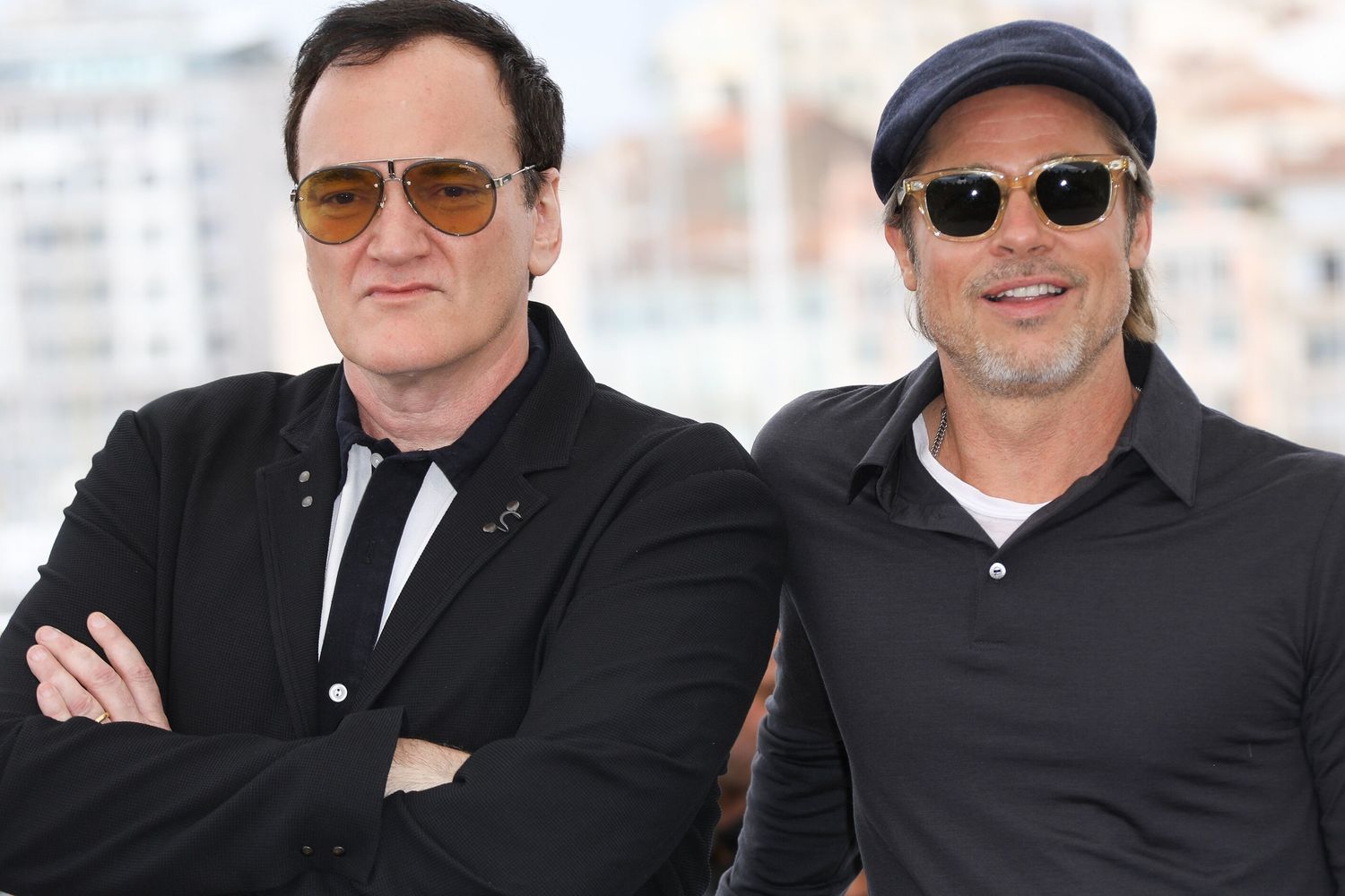 Quentin Tarantino e Brad Pitt