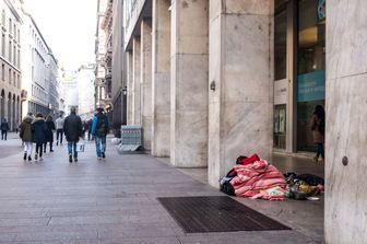 Clochard in centro a Milano