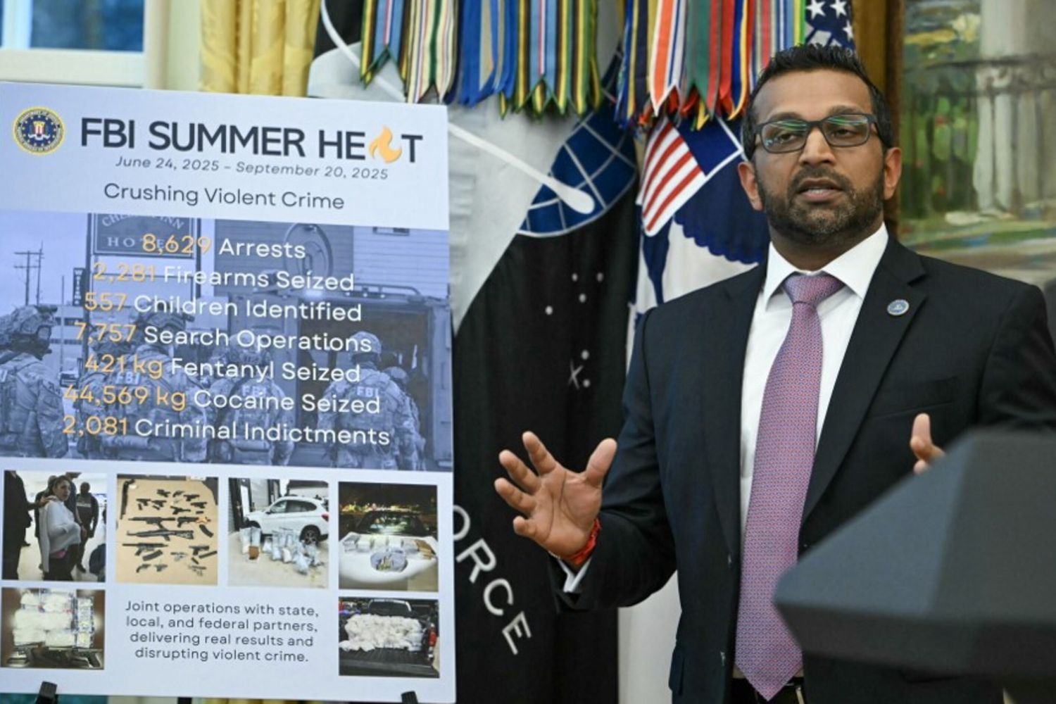 Il direttore dell'Fbi Kash Patel