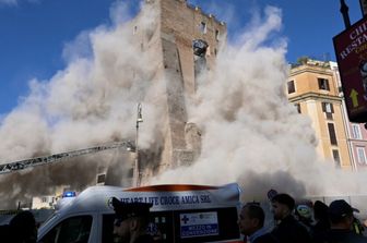 Il crollo della Torre dei Conti