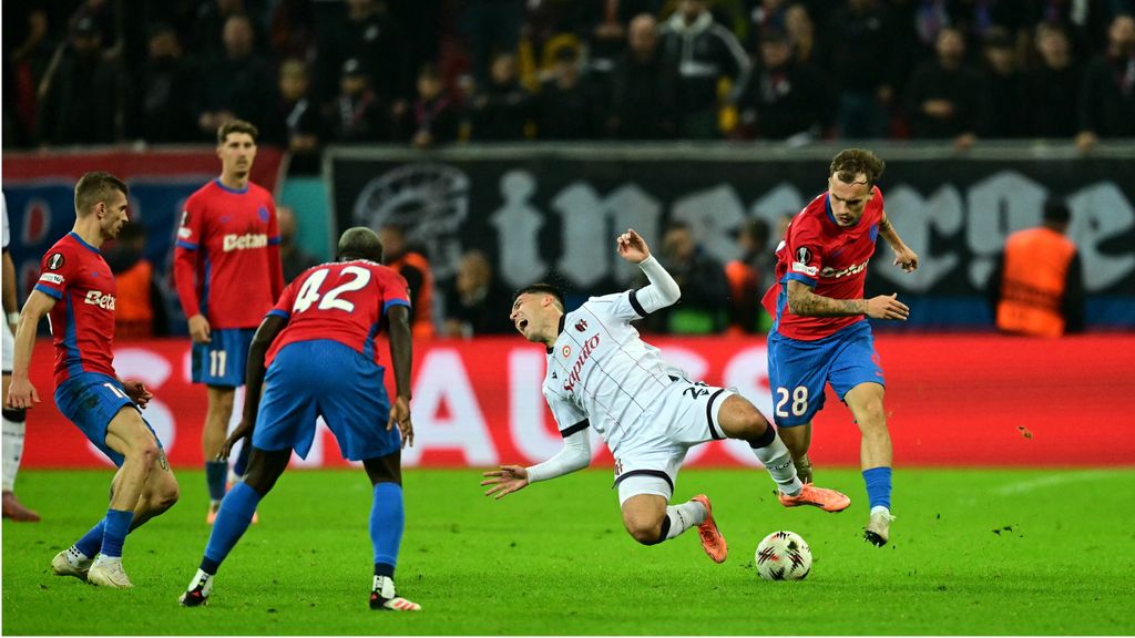 un momento della partita Bologna-Brann 0-0