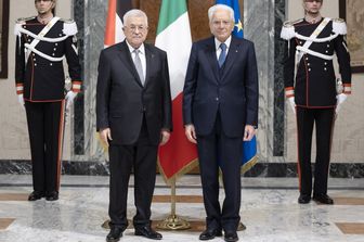 Le président palestinien Mahmoud Abbas est en visite en Italie