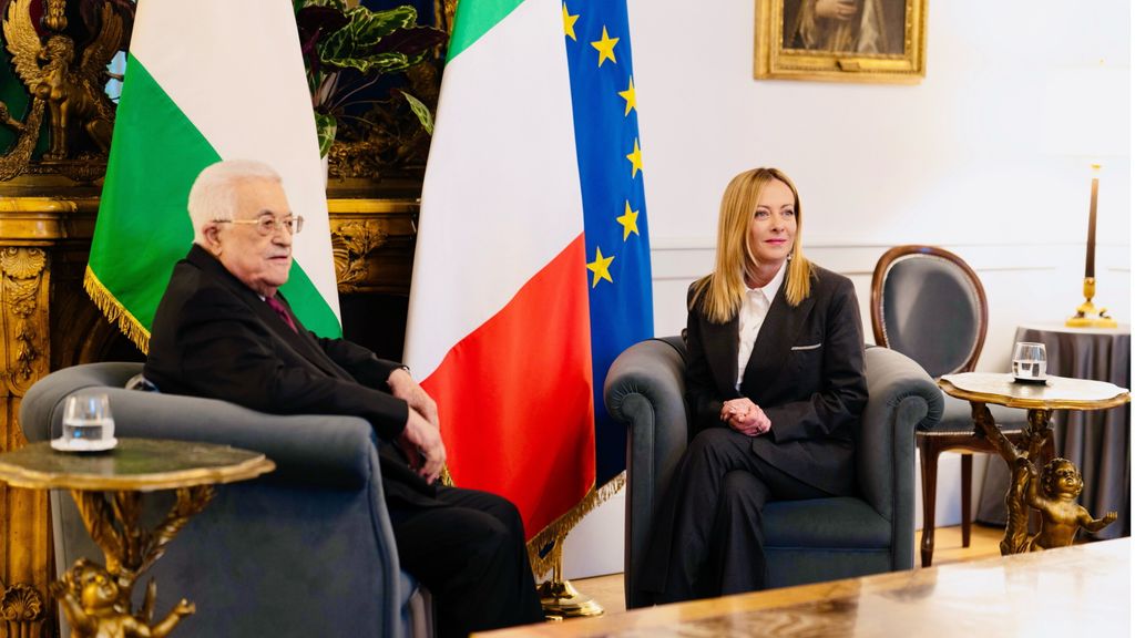 Il presidente palestinese Abu Mazen in visita in Italia