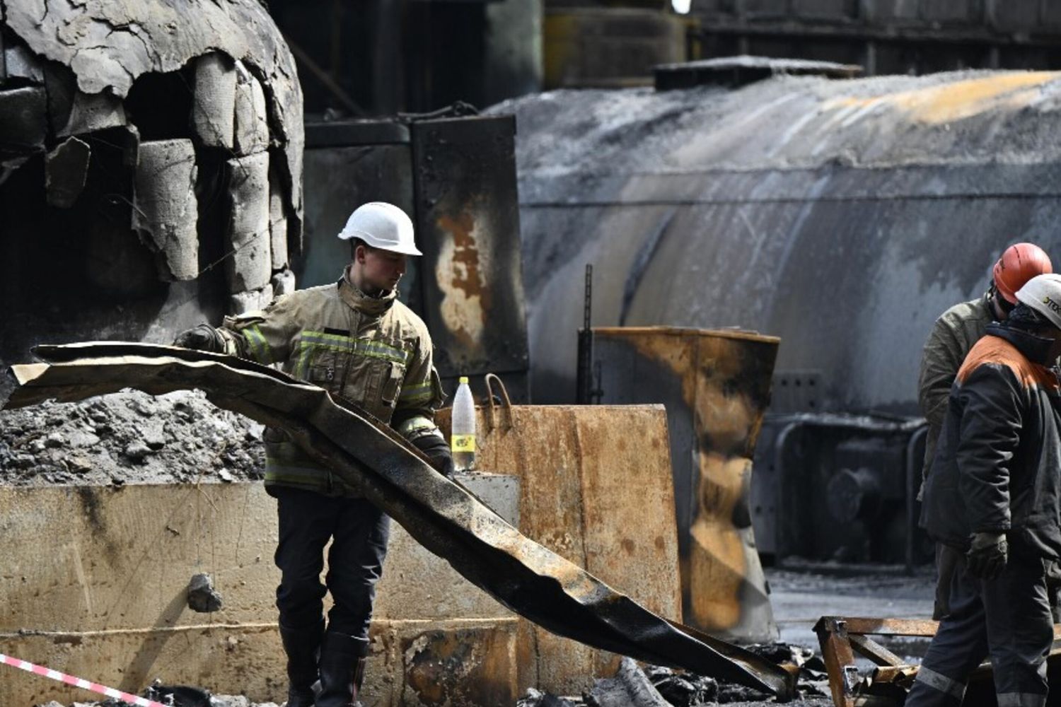 Centrale elettrica distrutta in Ucraina