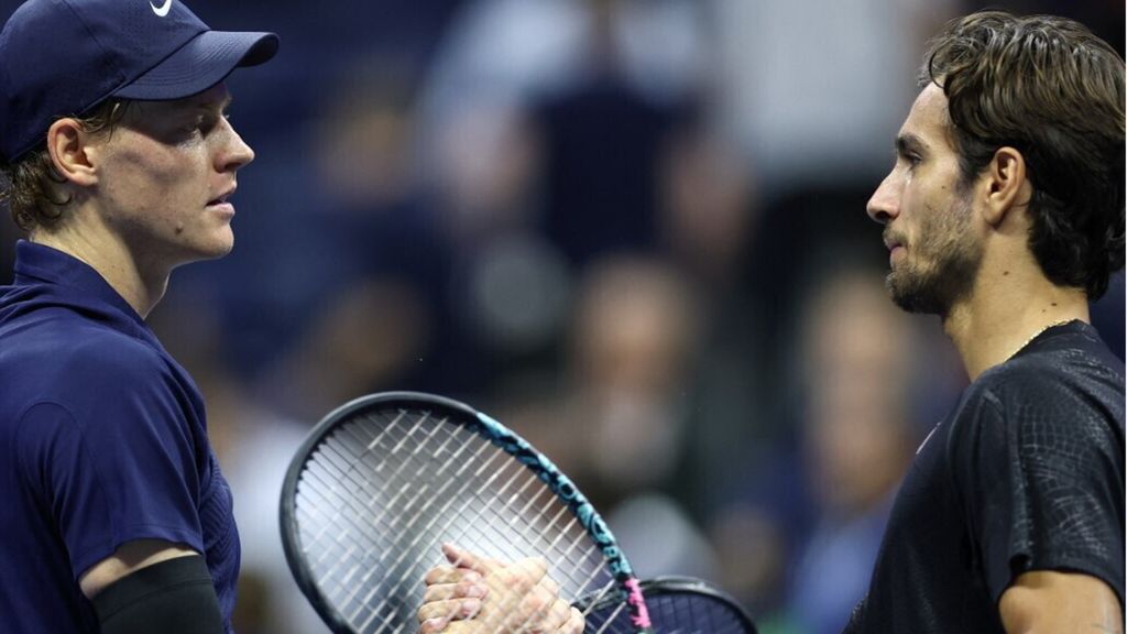 Us Open, un Sinner fenomenale travolge Musetti: 6-1 6-4 6-2 in due ore. E ora la semifinale con Auger-Aliassime