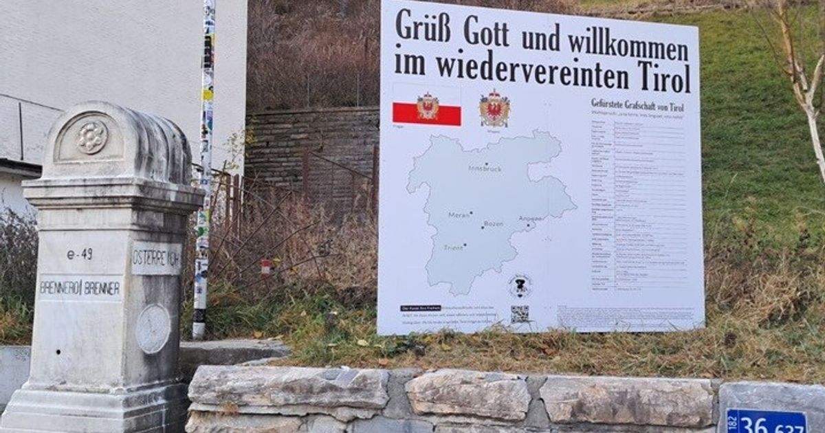 nel tirolo qualcuno vuole staccarsi dall italia e lo scrive