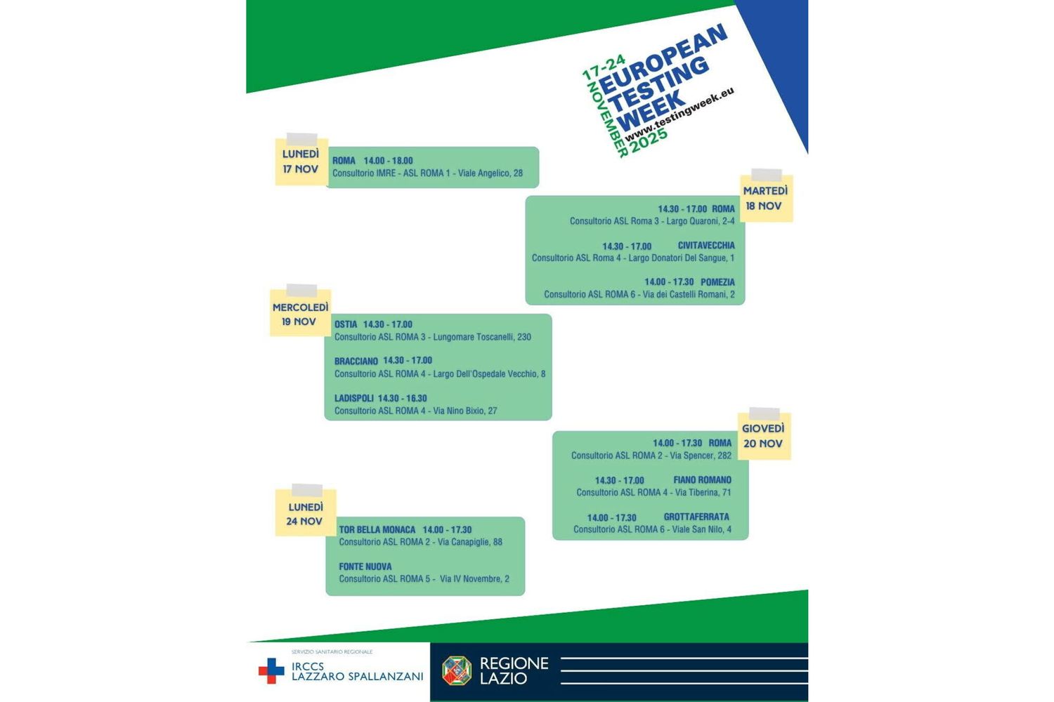 Lo Spallanzani e i consultori del Lazio insieme per la prevenzione delle infezioni sessualmente trasmissibili