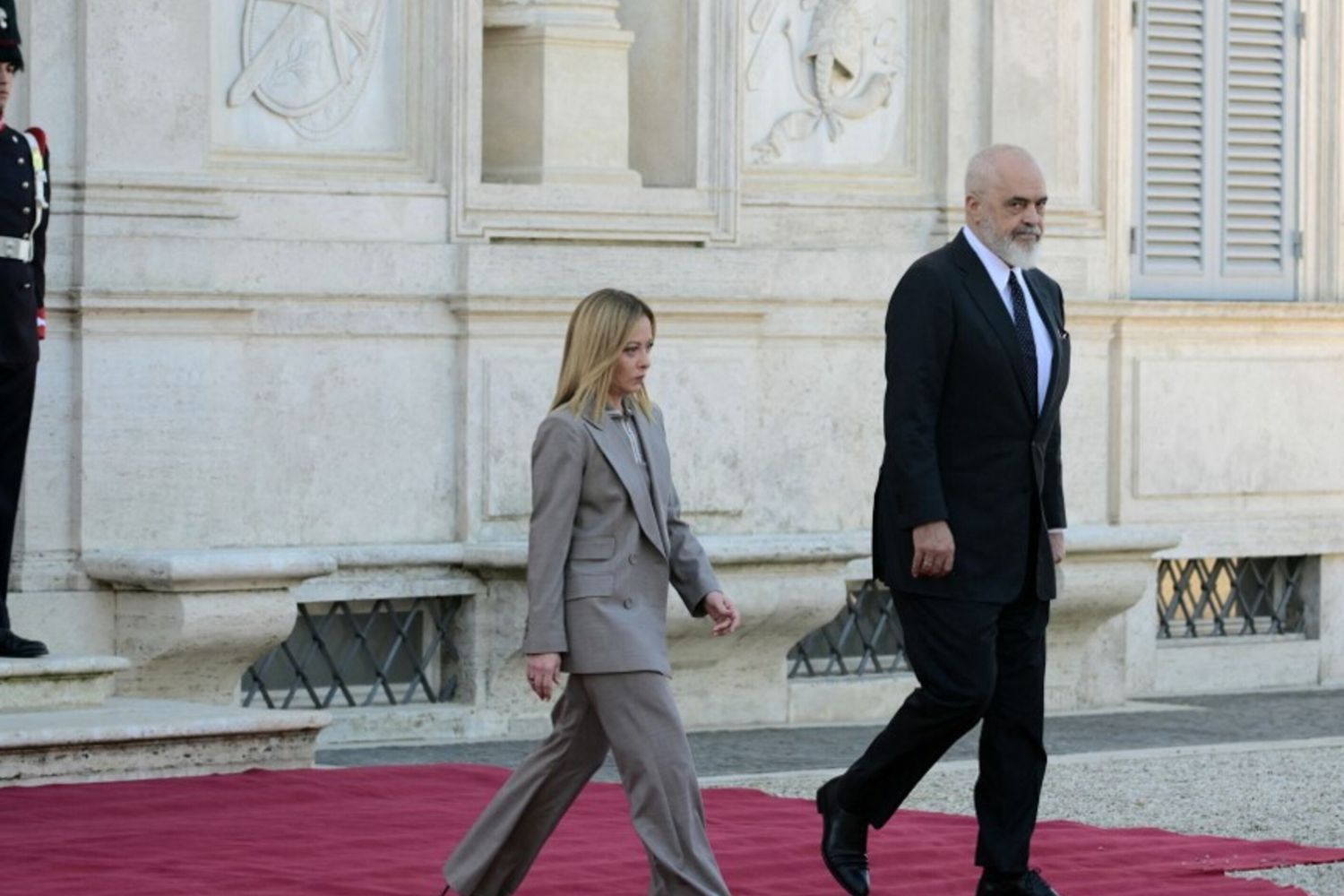 Giorgia Meloni e Edi Rama