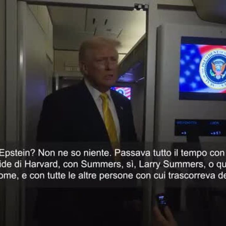 Trump: Mail di Epstein? Non ne so niente. Indagassero dei suoi rapporti con Clinton