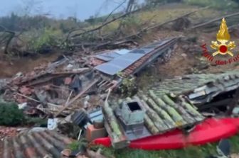 Una frana ha travolto le abitazioni nel Goriziano